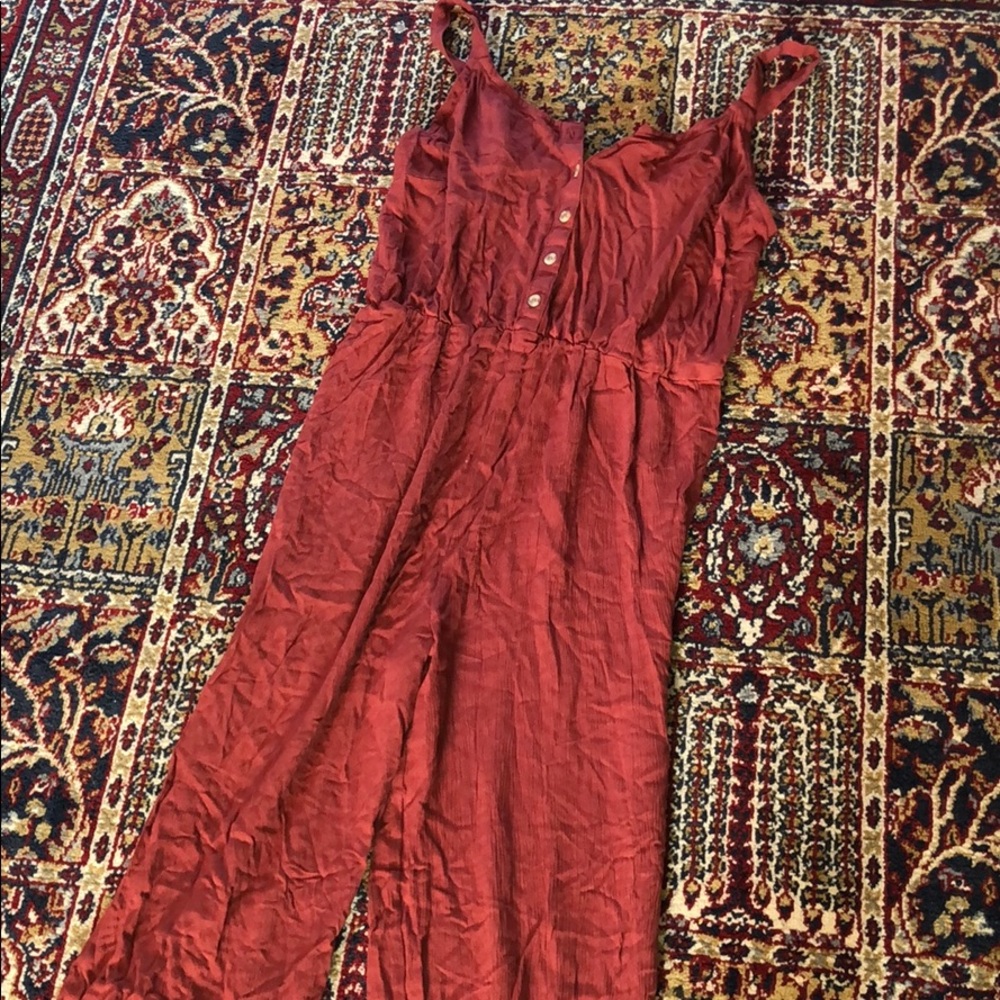 NWT Moral Fiber Buttoned Down Sleeveless Jumpsuit